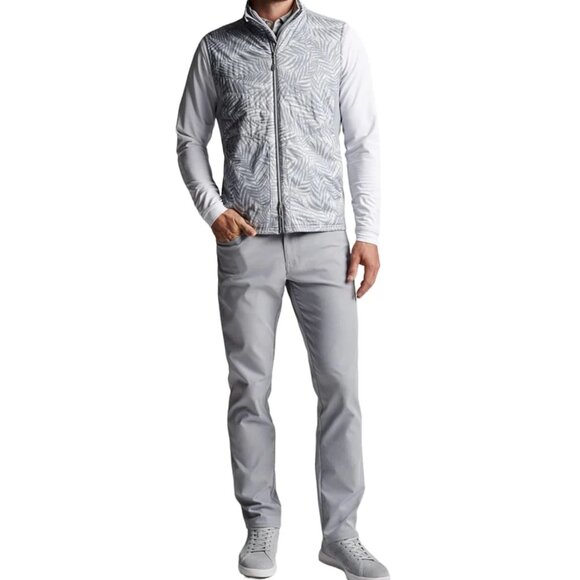 Peter Millar Fuse Elite Hybrid Golf Vest Gale Gray Men's Large - Picture 11 of 11